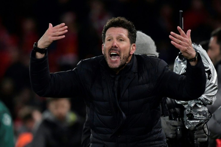 Diego Simeone's Atletico Madrid face Leipzig in the Champions League quarter-finals on Thursday.
