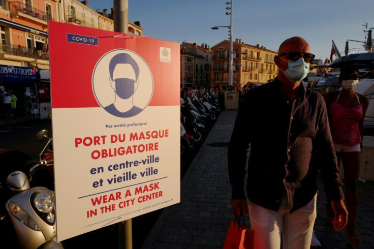 It is now mandatory to wear a face mask in the ritzy Riviera town of Saint-Tropez