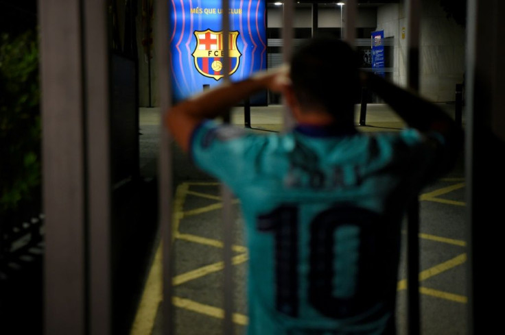 Messi, who wears the 10 shirt, is worshipped by Barcelona fans