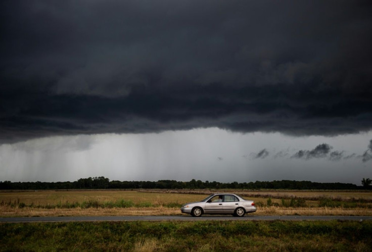 An ominous rain cloud in Louisiana ahead of the arrival of Hurricane Laura