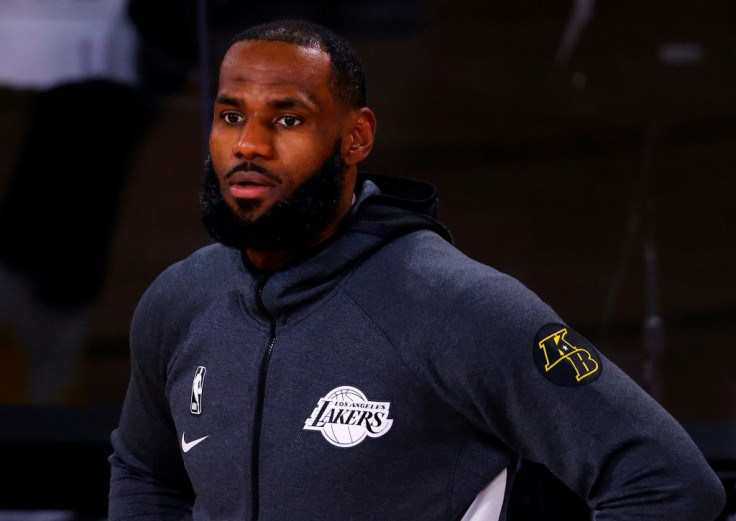 Los Angeles Lakers superstar LeBron James (pictured August 18, 2020) voiced solidarity with the boycott in a tweet, writing, "WE DEMAND CHANGE. SICK OF IT"