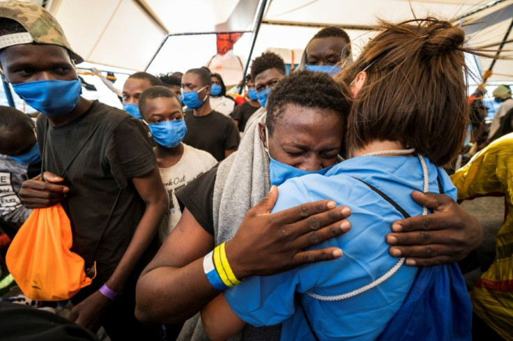 Many of the 353 migrants on board Sea Watch 4 have faced severely cramped conditions for the past 12 days