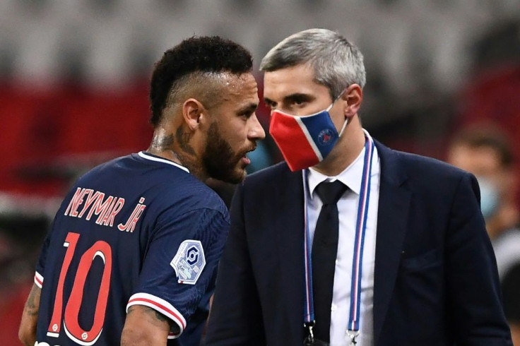 Neymar was sent off for slapping Alvaro Gonzalez on the back of the head