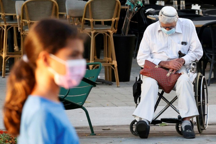 The government has branded numerous cities "red" for their high infection rates, including Netanya, on the the Mediterranean coast north of Tel Aviv