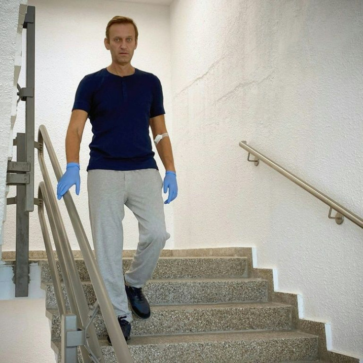 'Now I am a guy whose legs tremble when he takes the stairs,' wrote Navalny