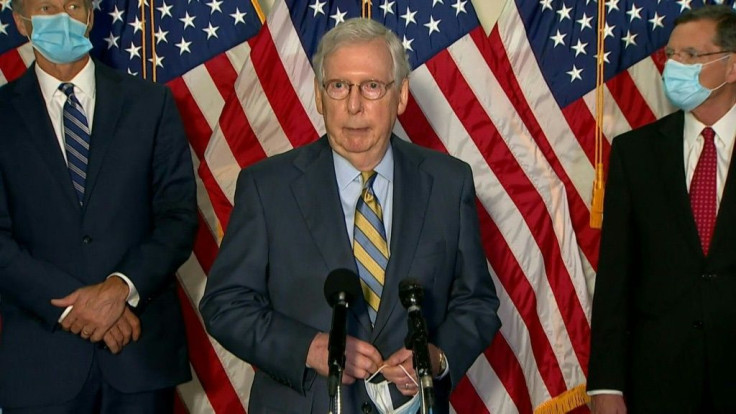 IMAGES AND SOUNDBITESSenate Majority Leader Mitch McConnell says that the filling of the Supreme Court seat of late justice Ruth Bader Ginsburg by a Trump nominee is "very likely to happen".