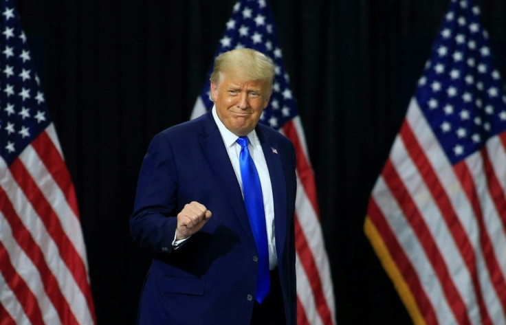 US President Donald Trump arrives at an event in Charlotte, North Carolina on September 24; his choice two days later to fill a Supreme Court vacancy is expected to be central in the November 3 presidential election