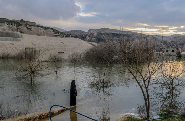 The flooding of the area for the Ilisu Dam project has erased the original town Hasankeyf that stood here for 12,000 years
