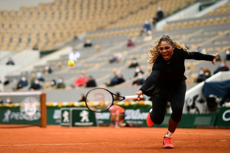 Serena Williams was made to work hard in her opening match at the French Open