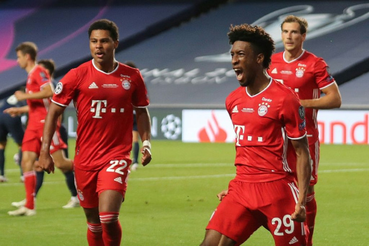 Kingsley Coman (R) scored the winner when Bayern Munich beat PSG in last season's Champions League final less than six weeks ago