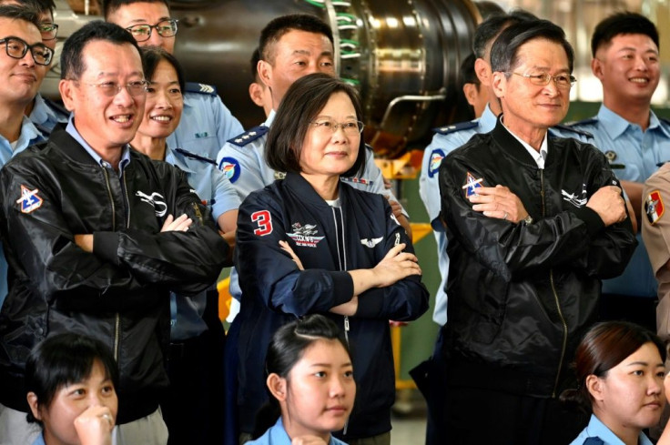 President Tsai Ing-wen said Taiwan would not 'yield an inch'
