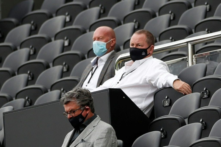 Newcastle United owner Mike Ashley (right)