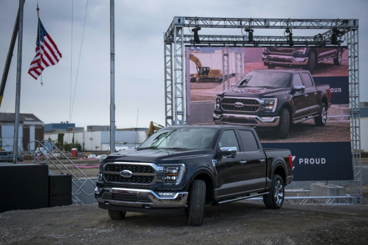 Ford shares rose after it reported better-than-expected quarterly profits on higher US sales of pickups and other large vehicles