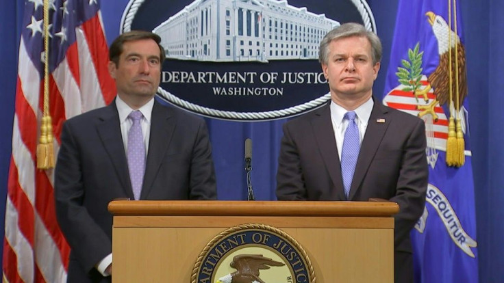 IMAGES AND SOUNDBITES US justice officials announce that five Chinese agents have been arrested for their roles in an operation targeting opponents of the Chinese government in the United States.