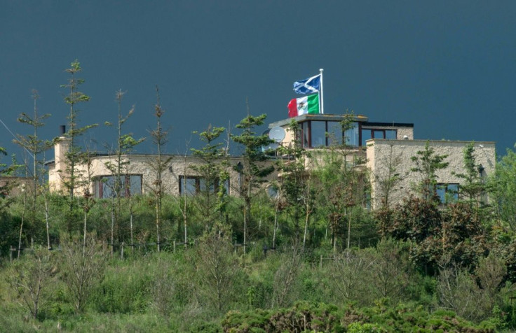 David Milne erected a Mexican flag along with a Scottish one in 2016 "as a token of respect and solidarity with the Mexican people" after Trump vowed to build a border wall -- but will take it down if the latter loses his re-election bid
