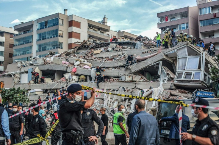 Izmir's mayor said 20 buildings had collapsed in the Aegean city