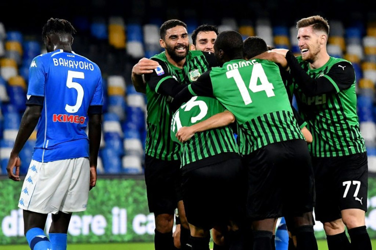 Sassuolo are second after claiming a first win at Napoli