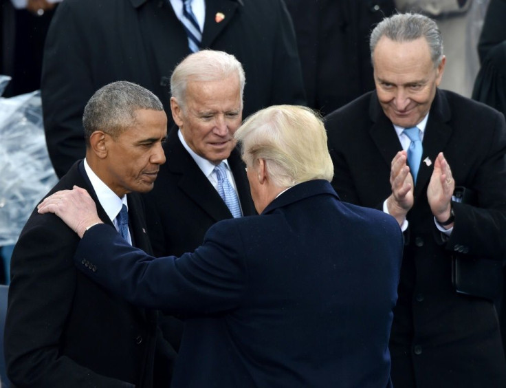 Despite US President Donald Trump's friendly gesture to outgoing president Barack Obama at the inauguration, Trump has spent his first term attacking his predecessor