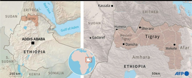 Maps of Ethiopia and the region of Tigray