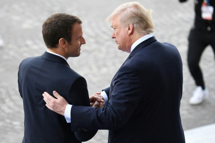 French President Macron made Donald Trump a guest of honour in Paris in 2017