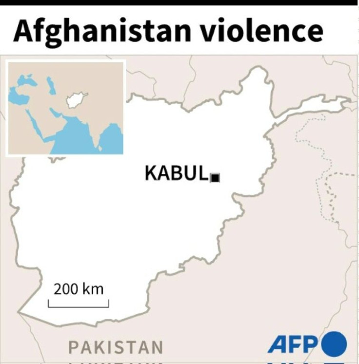 Map of Afghanistan locating Kabul