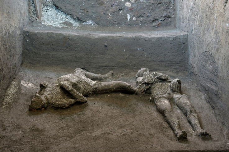 The remains of the two men, believed to have been a master and servant