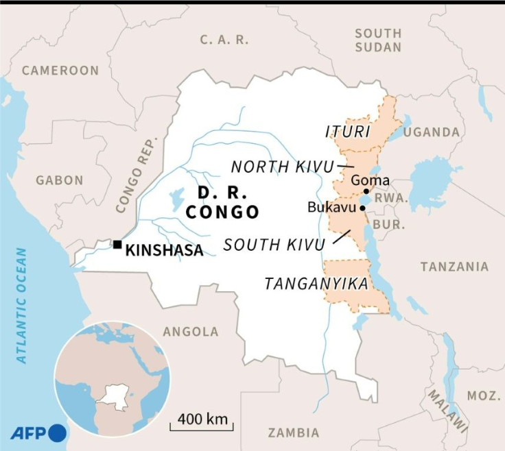 Goma lies in the heart of DR Congo's troubled eastern provinces