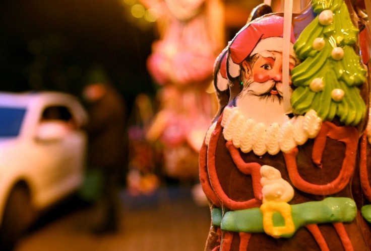 At the Christmas market in Landshut, southern Germany, the essentials are there, but you have to pick them up by car