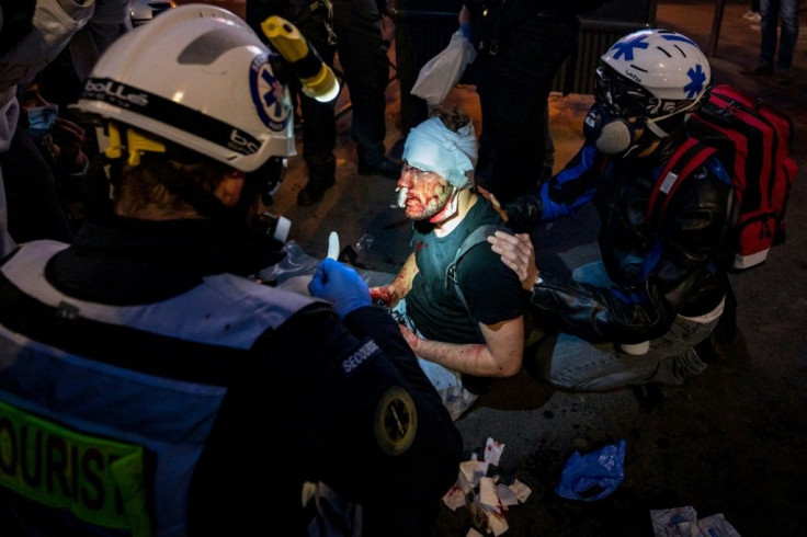 Ameer Alhalbi, a freelance photographer who worked for Polka Magazine and AFP, was wounded covering the Paris demonstrations