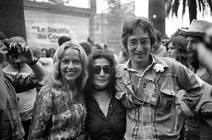 John Lennon and wife Yoko Ono at the Cannes Film Festival in 1971