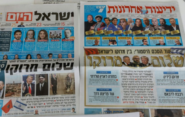 News of the deal between Morocco and Israel to normalise ties was reported on the front pages of Israeli papers