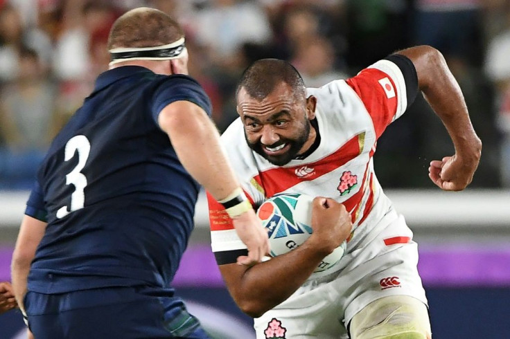 Japan, led by flanker Michael Leitch (R), upset Ireland and Scotland at the 2019 World Cup