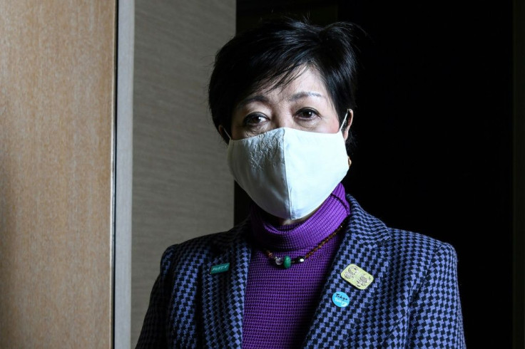 Tokyo Governor Yuriko Koike tells AFP she sees "no circumstances" under which next year's virus-postponed Olympics will be cancelled