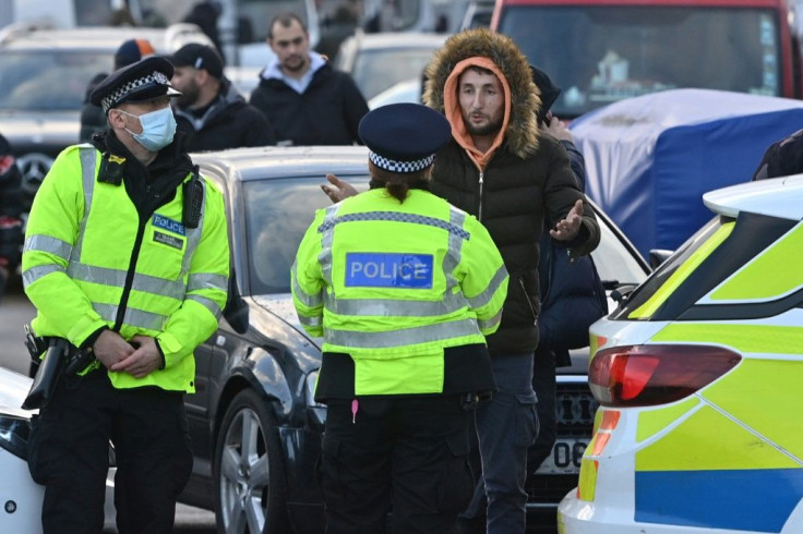 Drivers have nothing to eat and cooking facilities are "dangerous" at the lorry park, one said