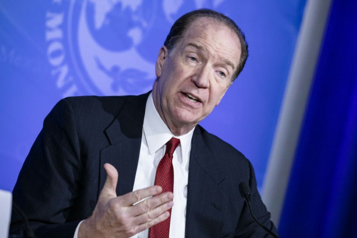 World Bank Group President David Malpass warns some low income countries already face a "red alert" on their debt