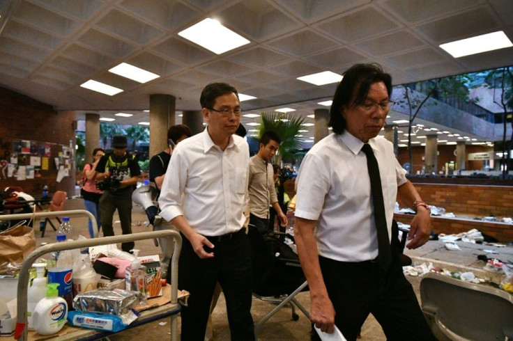 Daniel Wong (right) was among those arrested in the sweep