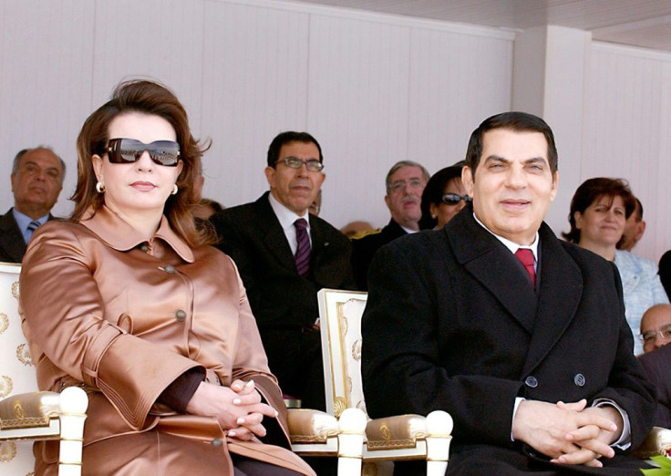 Tunisia's autocratic president Zine El-Abidine Ben Ali, pictured here with his wife Leila, fled amid the mass protests to Saudi Arabia, where he later died
