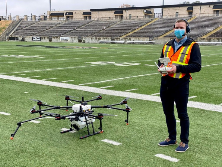 Draganfly says its drones, which have been deployed to disinfect stadiums during the pandemic, can be used to monitor social distancing and can also detect changes in vital signs which may be early indicators of Covid-19