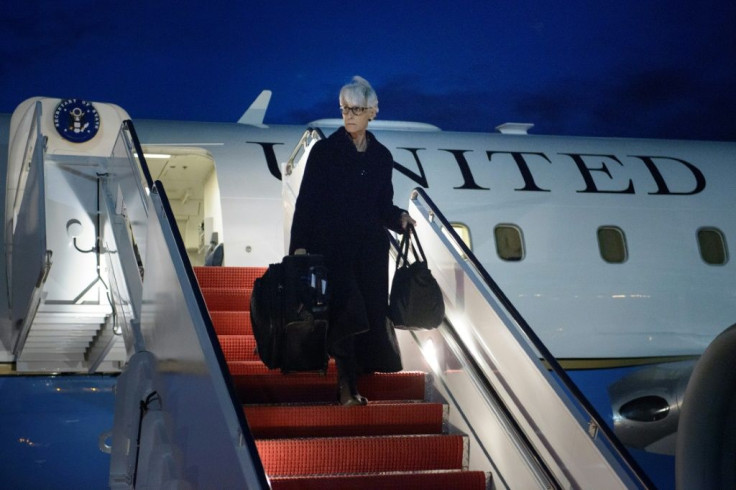 Wendy Sherman, seen in April 2015 as she returned from negotiations with Iran, is being nominated deputy secretary of state by President-elect Joe Biden