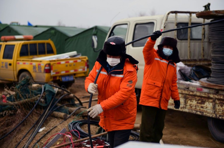 Because rescuers are drilling through granite, progress to reach the trapped miners has been slow in China's Shandong province