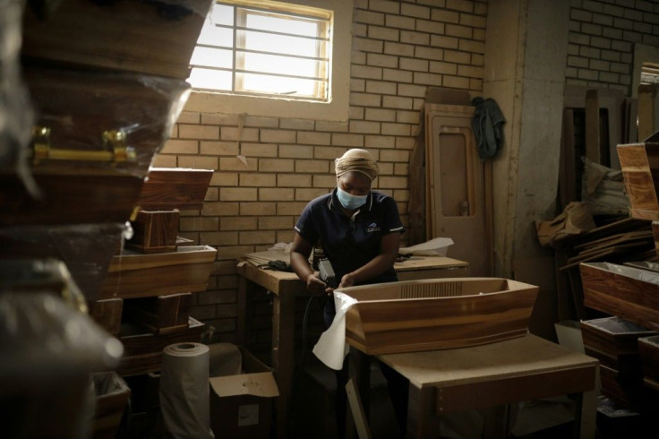 Coffins have been in high demand due to the rising deaths, with producers struggling to build fast enough