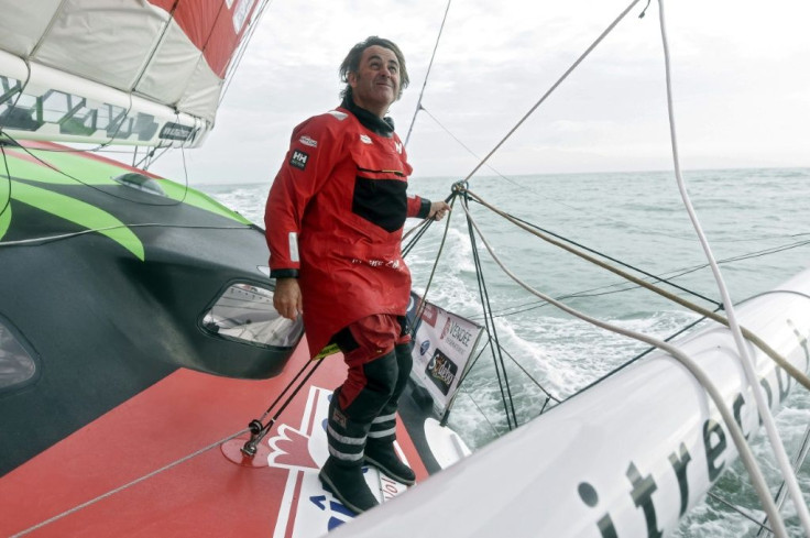 French skipper Yannick Bestaven aboard Maitre Coq IV