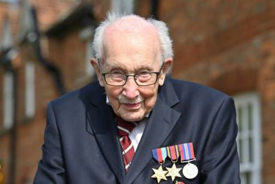Sir Tom Moore raised £33 million by walking around his garden