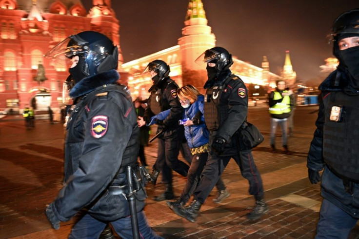 Police have cracked down on demonstrations by Navalny's supporters