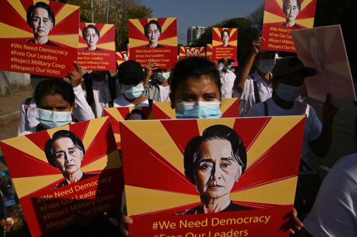 Suu Kyi has not been seen in public since she was detained at the start of February