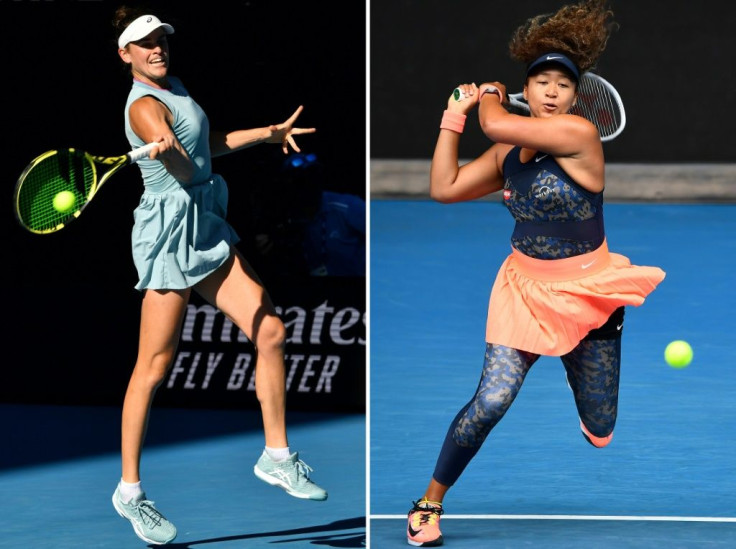 Power hitters: Jennifer Brady (left) and Naomi Osaka