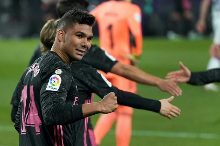 Casemiro scored the winner as Real Madrid beat Real Valladolid on Saturday