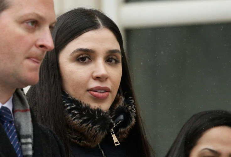Emma Coronel Aispuro,(C) wife of convicted Mexican drug lord Joaquin 'El Chapo' Guzman, was arrested by US authorities on drug trafficking charges