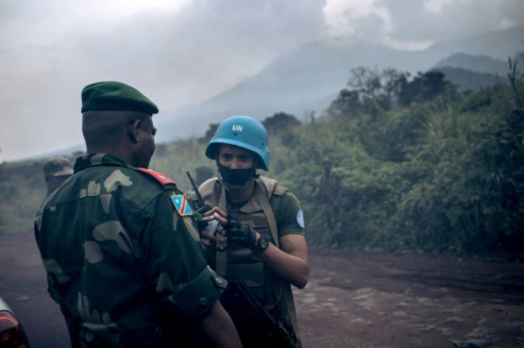 Congolese and UN forces secured the scene of the attack