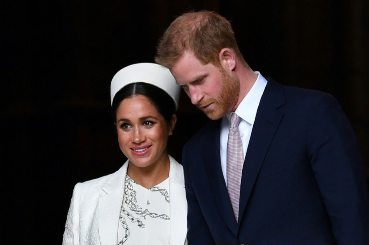 Britain's Prince Harry and his wife Meghan seen after a Commonwealth Day Service at Westminster Abbey in London two years ago when they were still working royals.